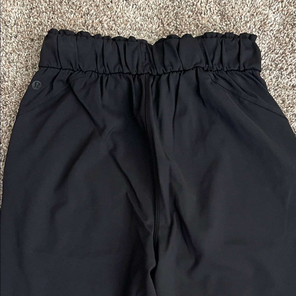 Lululemon Black Drawstring High Rise Joggers - Picture 3 of 6